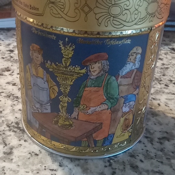 Vintage Schmidt Artistic German Gingerbread Tin with Lid 10.6 Oz - Picture 3 of 5